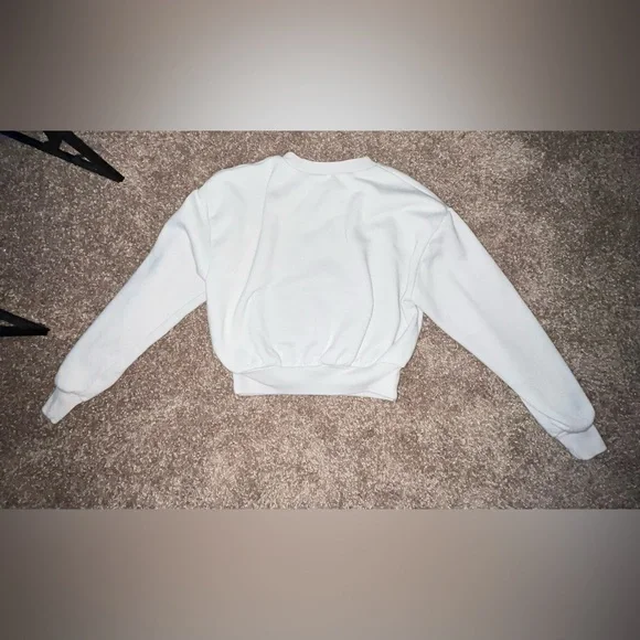 Wild Fable Light Gray Crewneck Sweatshirt - Picture 3 of 5